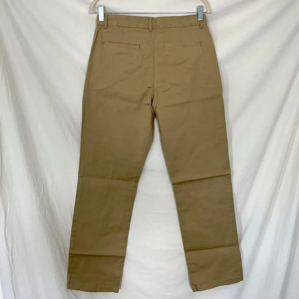 NWT The Children's Place Boys Uniform Stretch Straight Chino Pants - tan Size 14